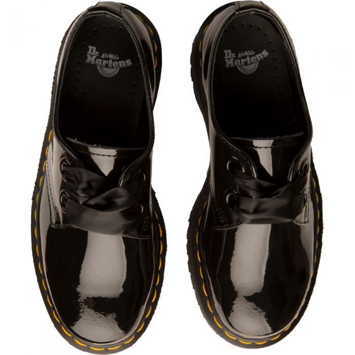 black platform oxford