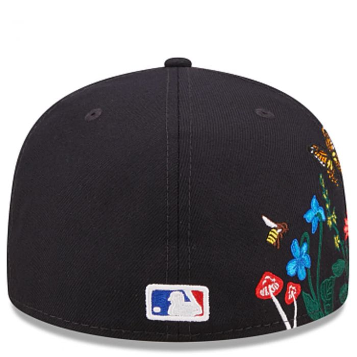 men's new york yankees new era navy blooming 59fifty fitted hat