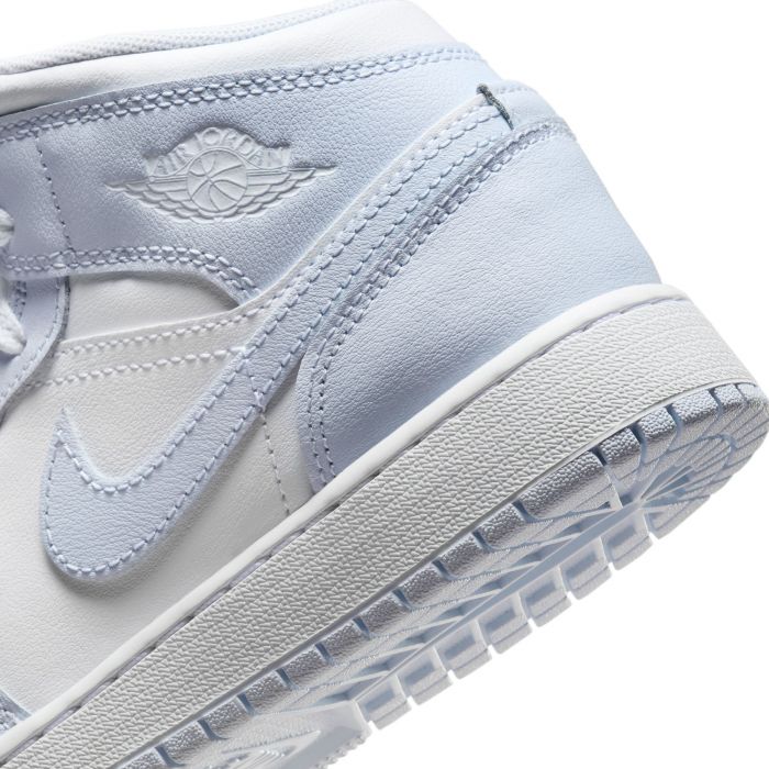 Grade School Air Jordan 1 Mid Cobalt Bliss/White-Neutral Grey