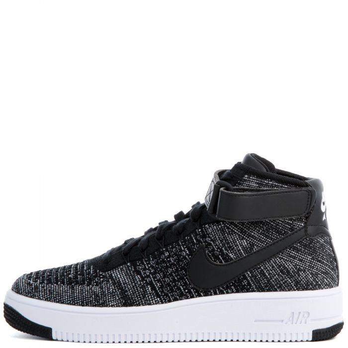 nike air force 1 flyknit mens black