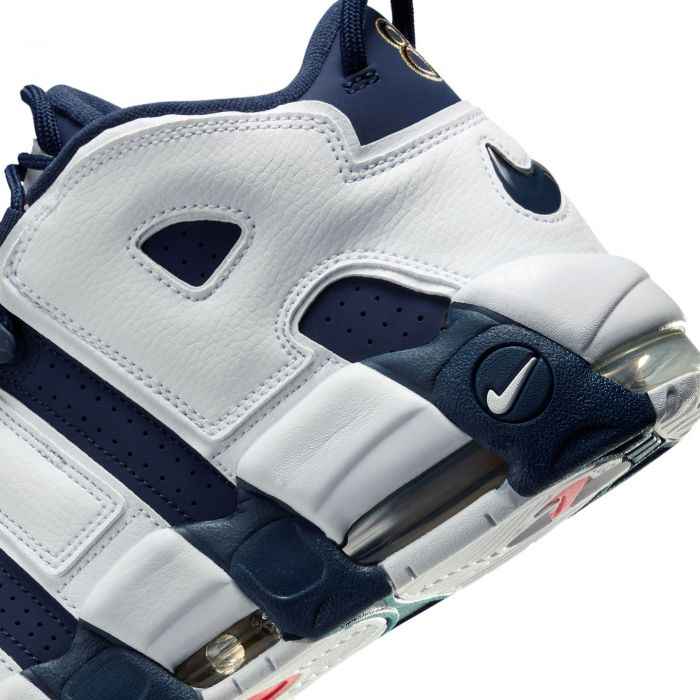 Air More Uptempo '96 White/Midnight Navy-Metallic Gold