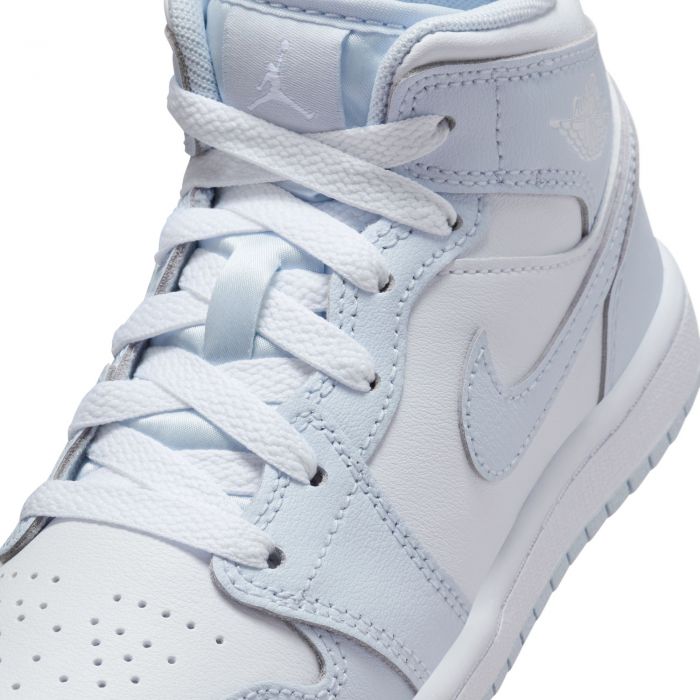 Pre-School Jordan 1 Mid Cobalt Bliss/White-Neutral Grey