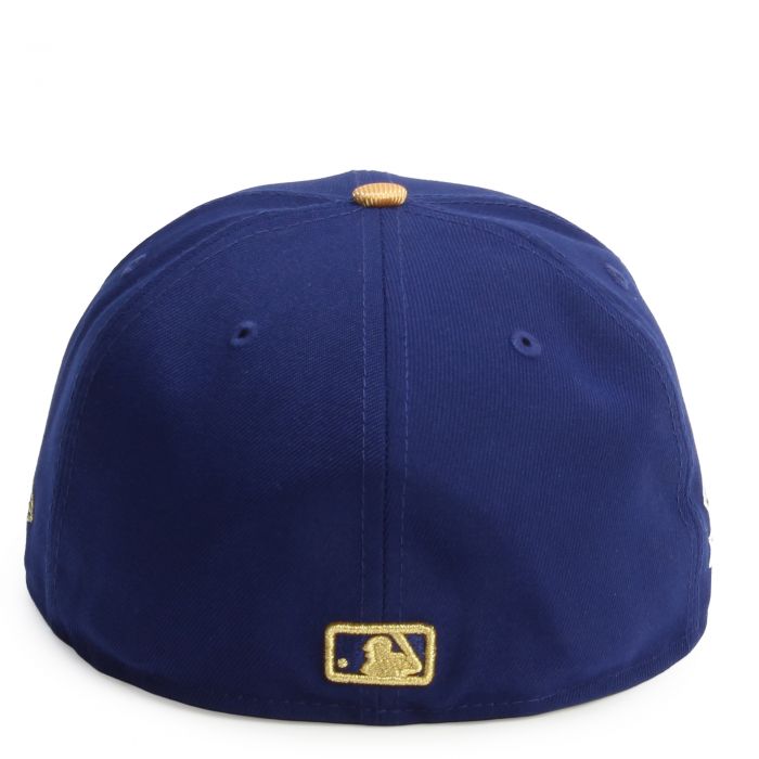 MLB Los Angeles Dodgers Gold Collection 59Fifty Fitted Hat  Blue