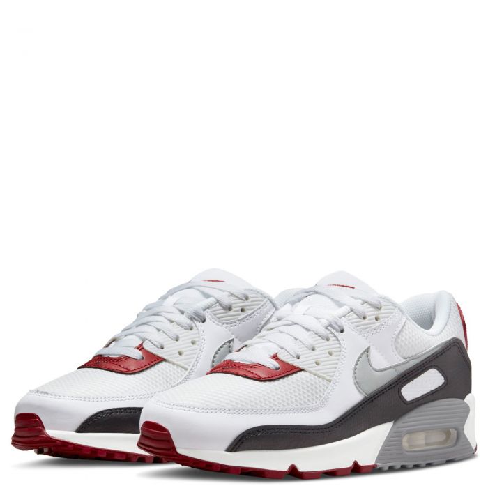 Air Max 90 Photon Dust/Particle Grey-Varsity Red