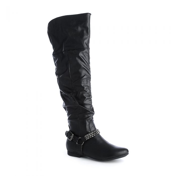 SHIEKH Thigh-High Boot Meley-1-S MELEY-1-S/BLACK - Shiekh