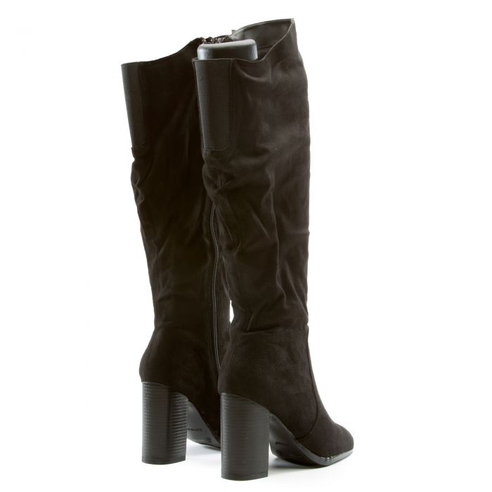 Upside-36M Slanted Top Boots BLACK