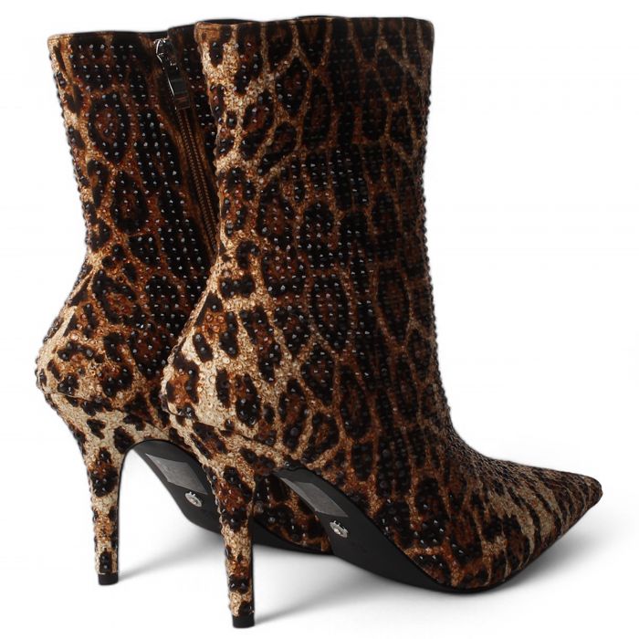 Chaundra- Stiletto Bootie  Multi Color Leopard
