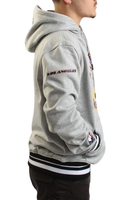 Lakers Area Code Pullover Hoodie GREY