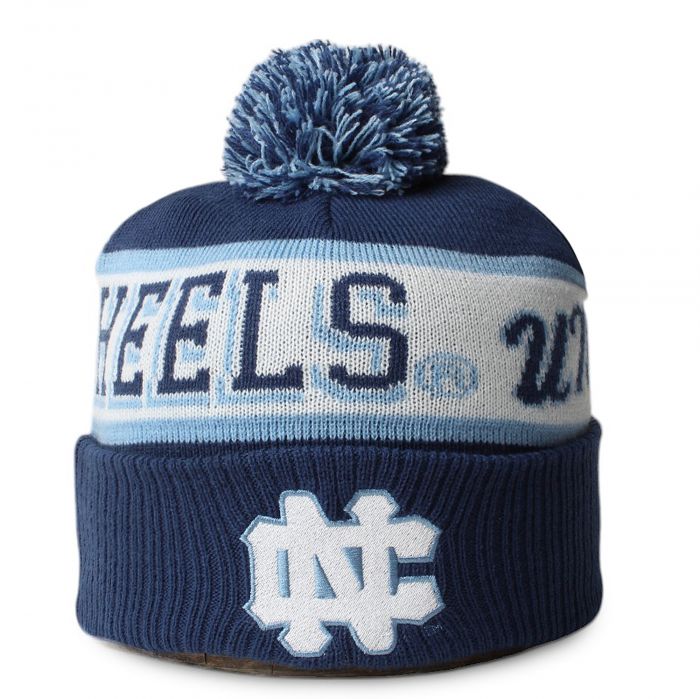 NCAA Block Sweep Pom Knit Beanie Navy