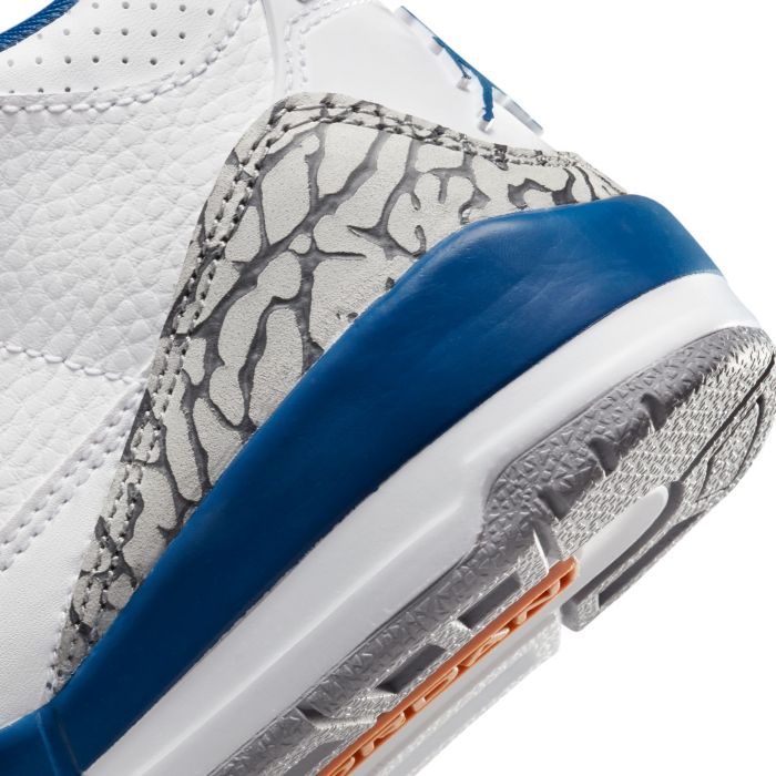 Pre-School Jordan 3 Retro  White/Mtlc Copper-True Blue-Cement Grey
