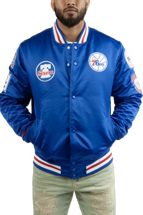 Champ City Satin Jacket Royal