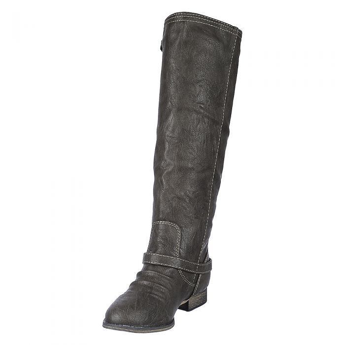Knee-High Boot Outlaw-81 Taupe/red Taupe/red