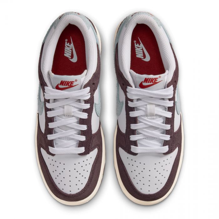Grade-School Dunk Low SE White/Glacier Blue-Burgundy Ash