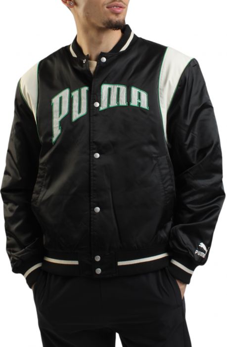 Puma Team Varsity Jacket Black