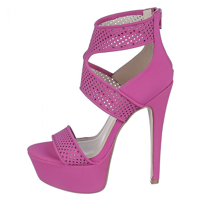 ANNE MICHELLE Women's Turnup-14 High Heel JPM TURNUP-14/MAGENTA - Shiekh