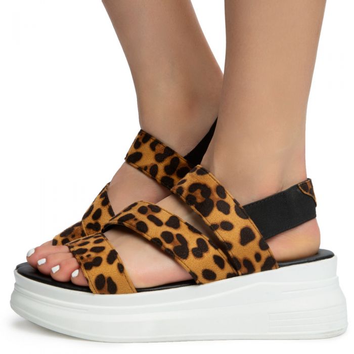 Yoki hot sale leopard sandals