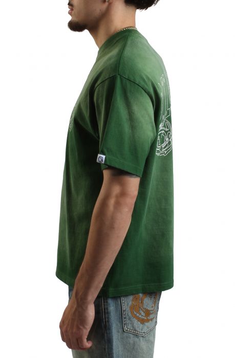 Faded Helmet T-Shirt (Crop Fit) Green