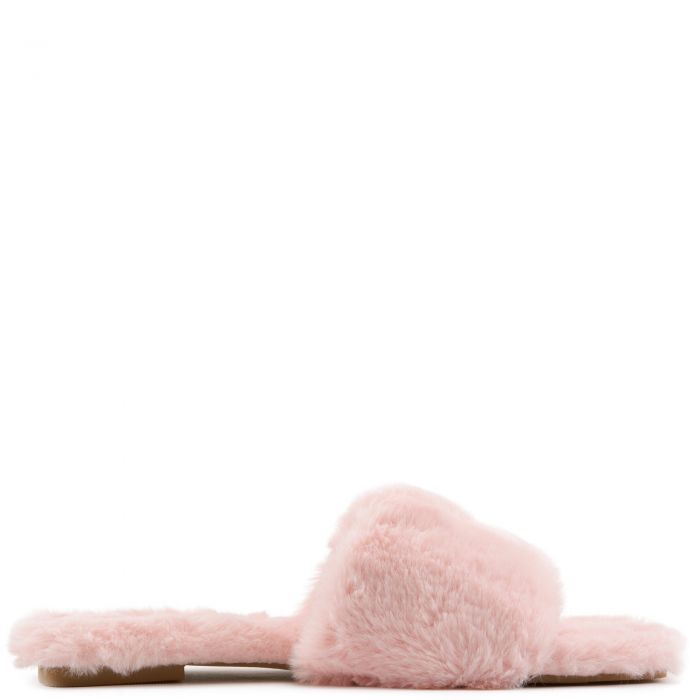 Stepout-2 Furry Sandals Pink