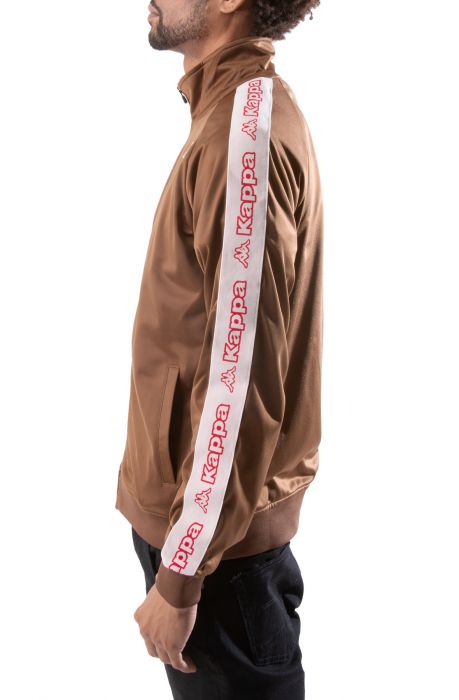 Logo Tape Artem 2 Track Jacket Brown-Pink Lt-Red Cherry