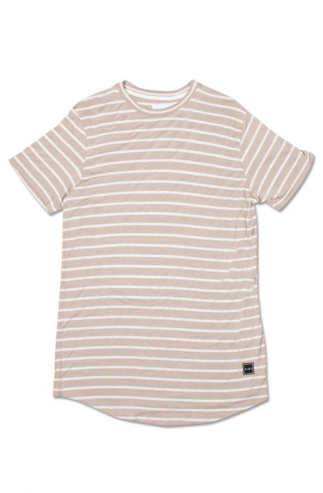 Wapping Tee Striped Sand Stripe