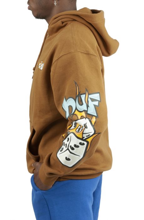 Dicey Hoodie Rubber Brown