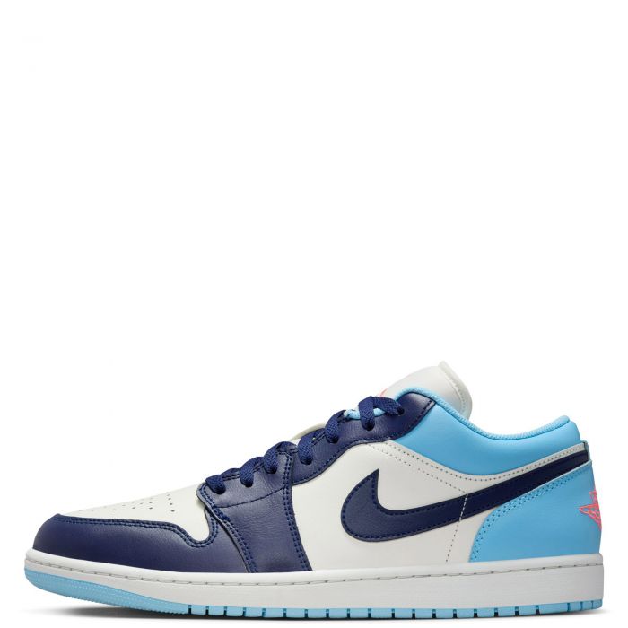 Air Jordan 1 Low Sail/Blue Void-Blue Chill-Hot Lava