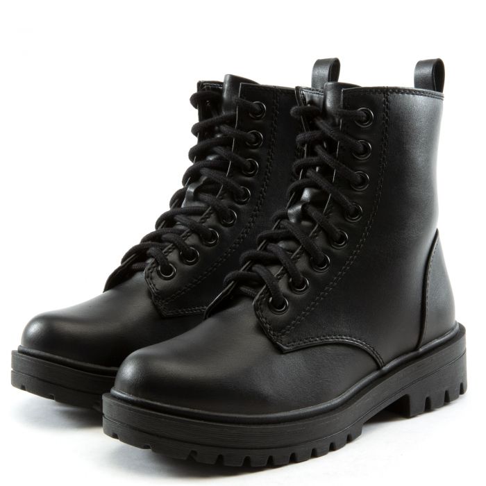 Firm-S Lace Up Bootie Black