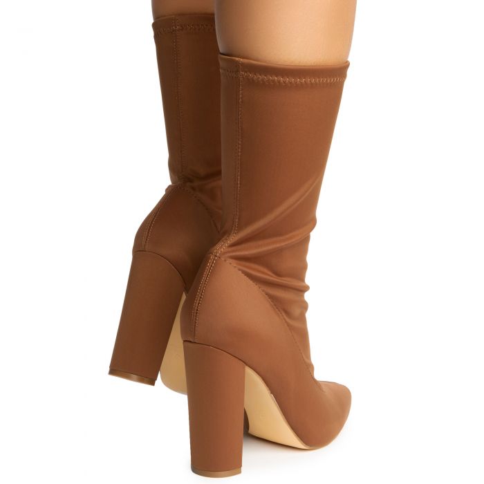 Nordic-2 Neoprene Heel Booties Brown