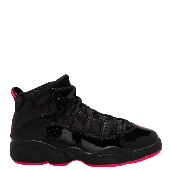 Pre-School Jordan 6 Rings Black/Infrared 23-Black