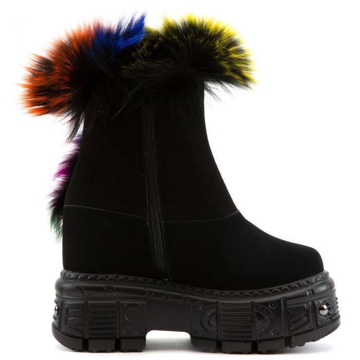 Planet-11 Platform Boots Black