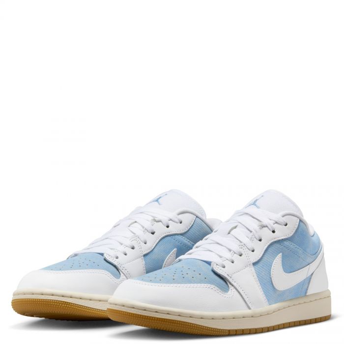 Air Jordan 1 Low SE Worn Blue/White-Gum Light Brown-Sail