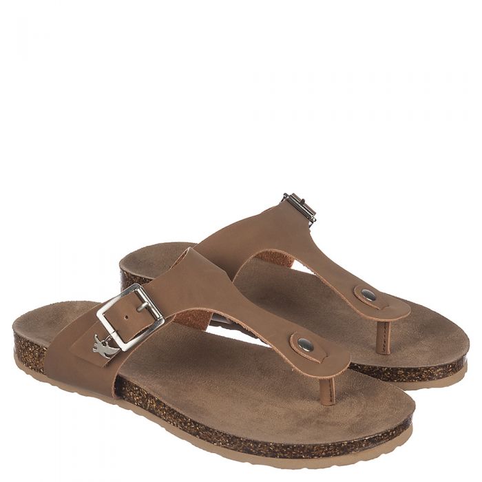 Women's Meet-S Thong Sandal Tan