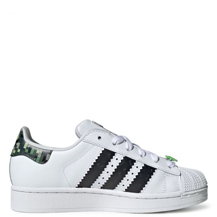 Grade-School Superstar II x Minecraft Cloud White / Core Black