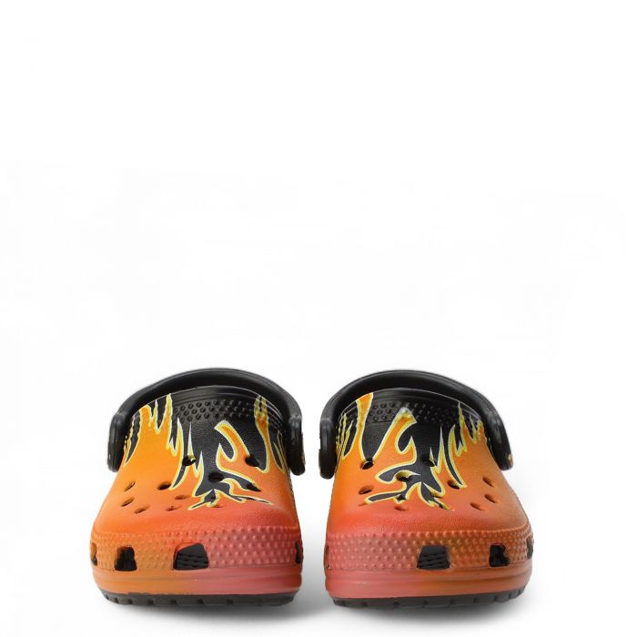 Toddler-Classic Flames Clog BLACK/MULTI