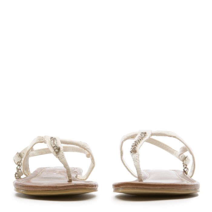 SHIEKH (PS) Pencil-II Flat Sandals FD PENCIL-II/WHT - Shiekh