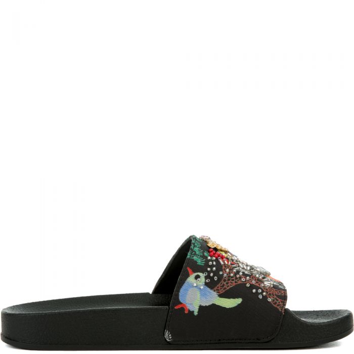 black sparkly sandals womens