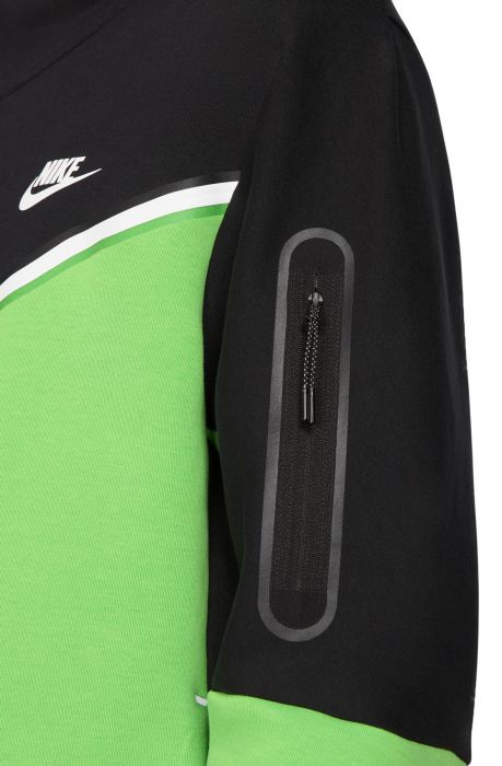 Sportswear Tech Fleece Full-Zip Hoodie Black/Mean Green-White