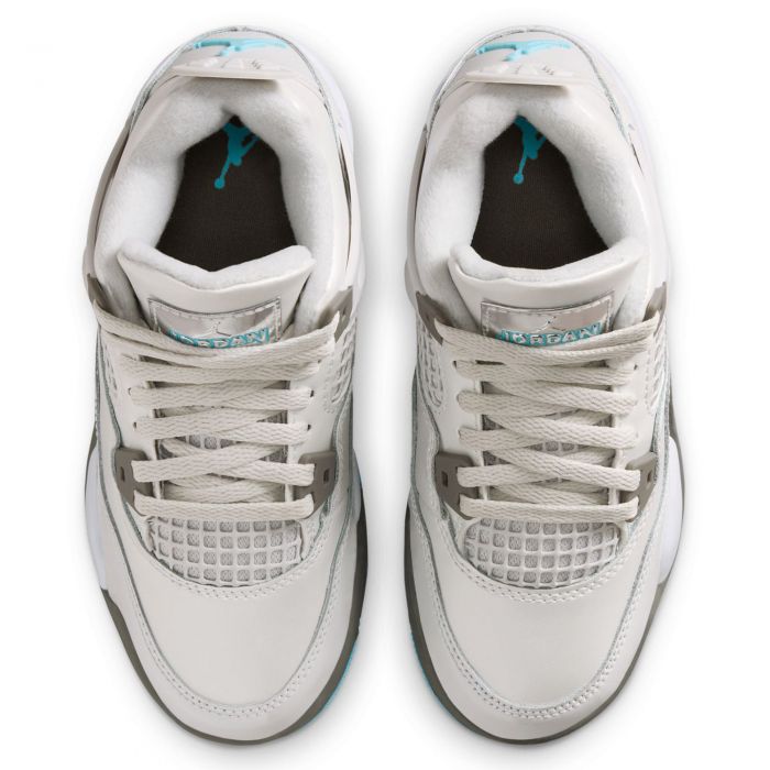 Pre-School Jordan 4 Retro 'Blue Chill' Photon Dust/Blue Chill-Flat Pewter-White