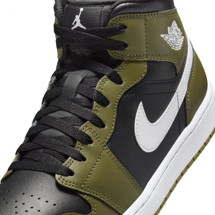 ★NIKE★ Air Jordan 1 Mid M Black White Medium Olive Sail DQ s-l400.jpg