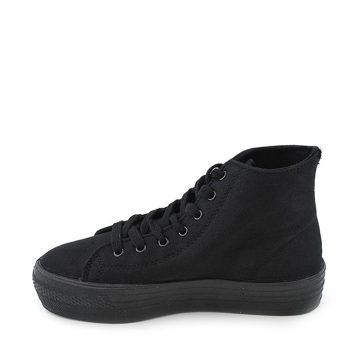 Studded Platform Sneaker Black