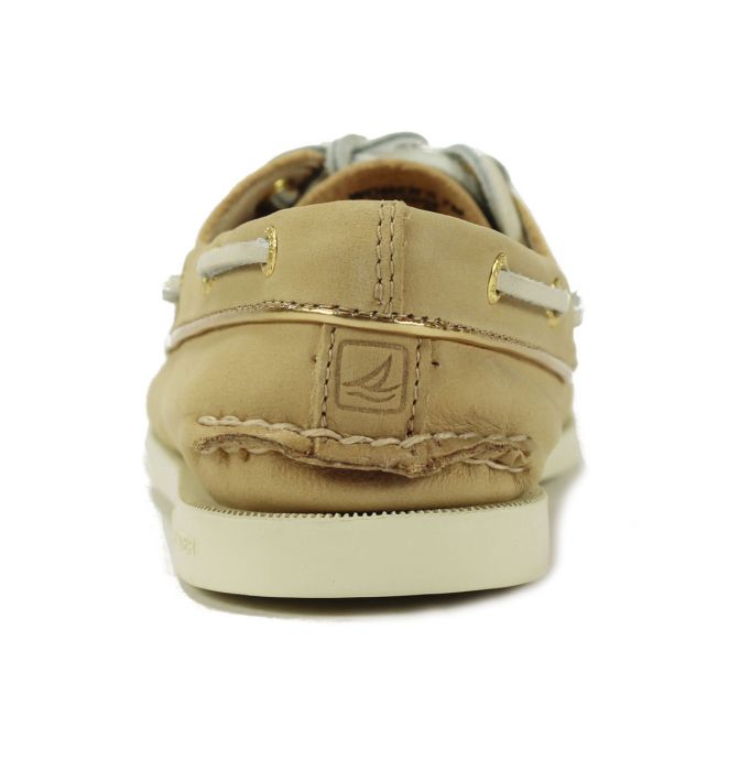 Sperry Topsider for Women: A/O Desert Gold Boat Shoe Tan