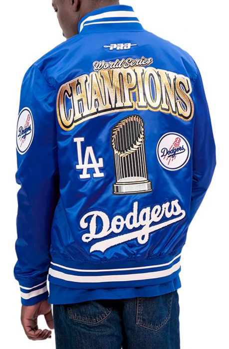MLB LOS ANGELES DODGERS MLB WORLD SERIES 2025 PRO SATIN JACKET  Dodger Blue