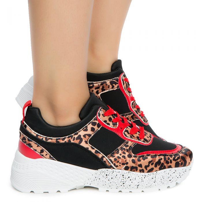 leopard casual sneakers