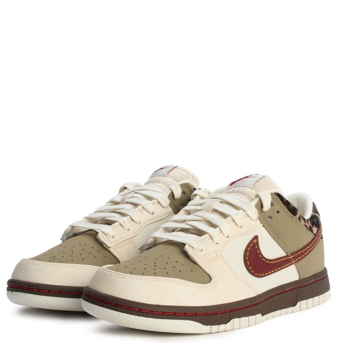 Dunk Low Retro  Khaki/Team Red-Baroque Brown-Pearl White