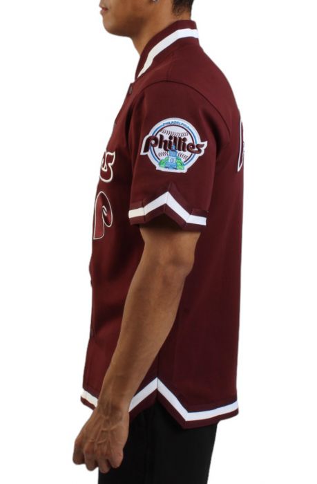 MLB Philadelphia Phillies Warm Up Jersey  Wine