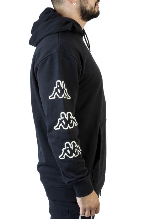 Logo AVO Hoodie Black-Beige-Black Smoke
