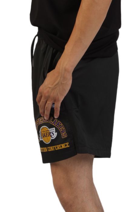 Lakers Area Code Woven Short Black