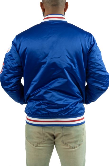 Champ City Satin Jacket Royal