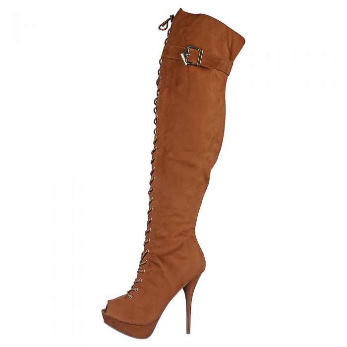 Rust thigh high boots Outlet