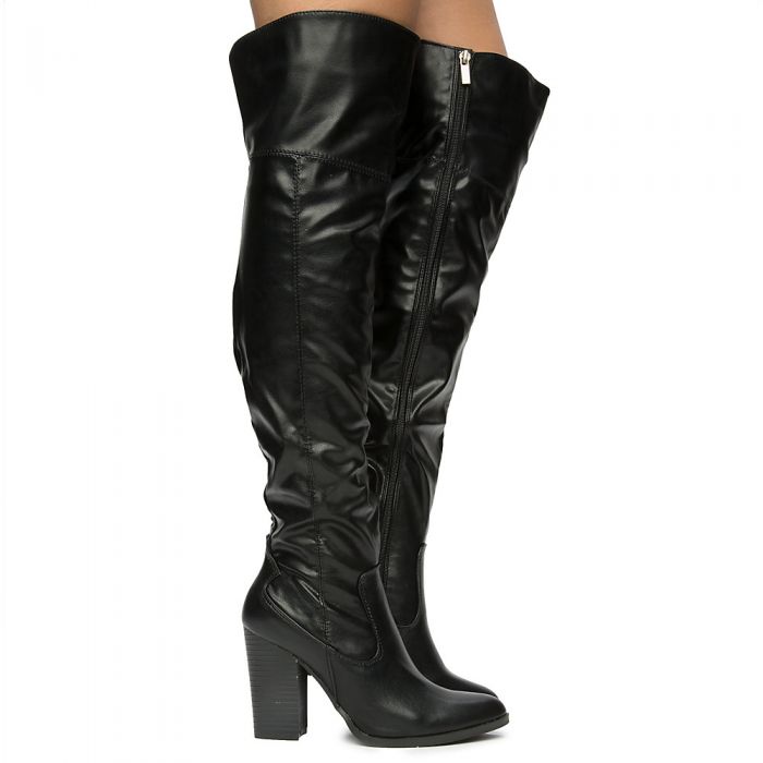 Women's Showcase-01M Over the Knee Boots BLACK